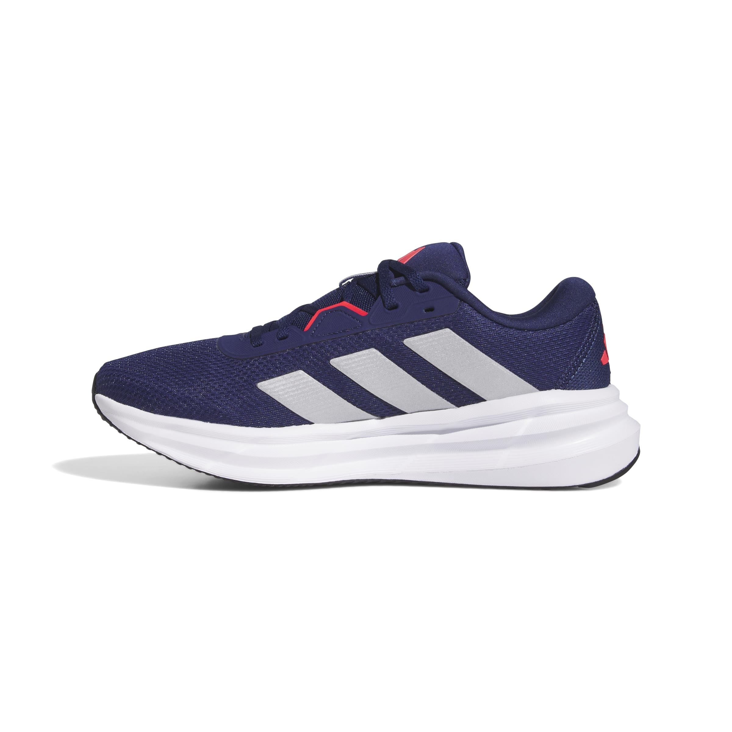 adidas Herren Galaxy 7 Running Shoes, Dark Blue/Silver met./Lucid red, 44 2/3 EU