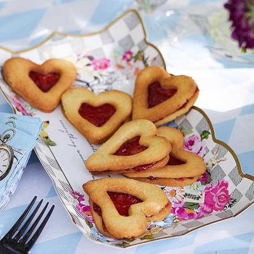 Miniatura 8 de Talking Tables Truly Alice - Plato para servir alimentos de 12 x 7.5 pulgadas, para fiesta de té, multicolor