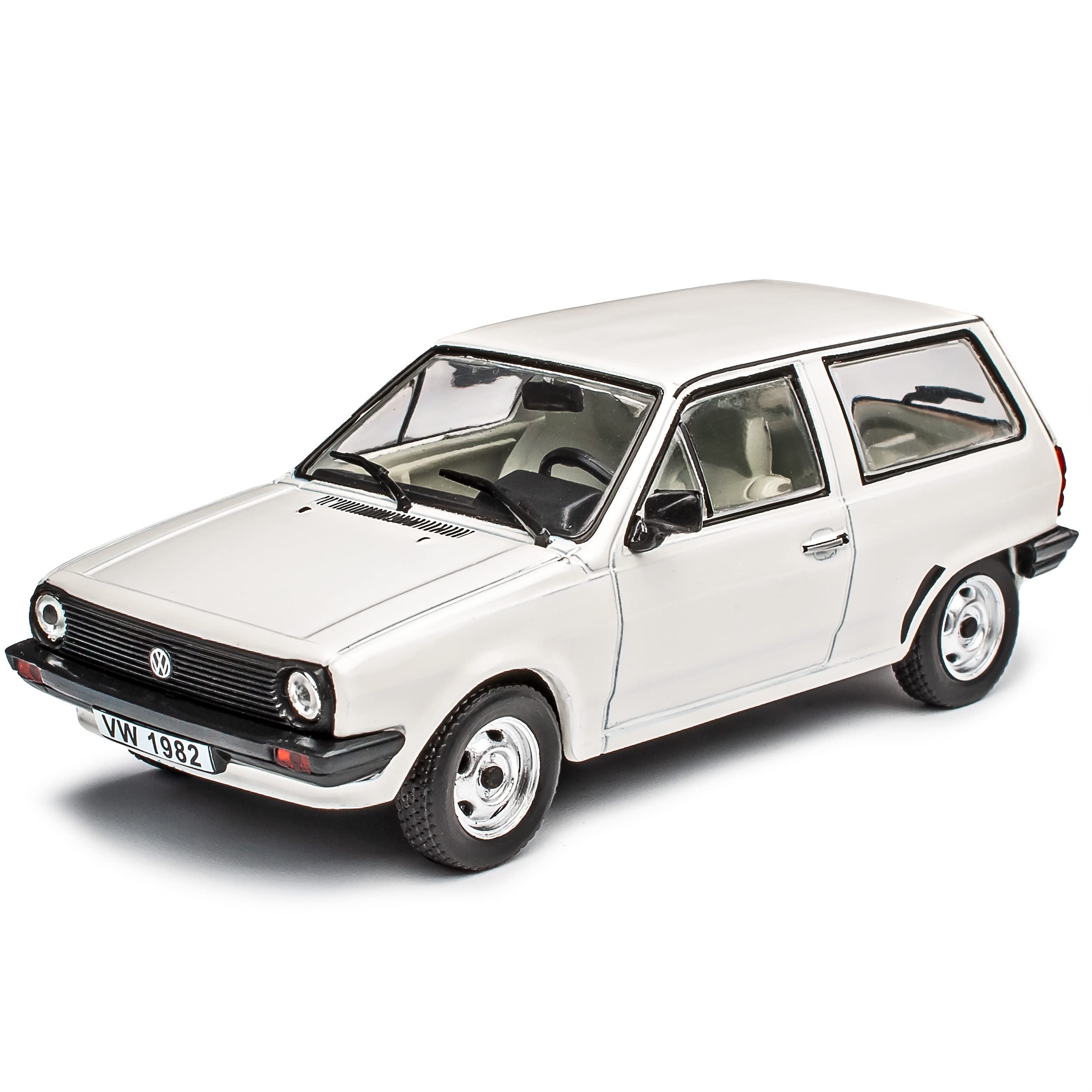 Ixo Volkwagen Polo II 86c 3 Türer Weiss 2. Generation 1981-1994 1/43 DeAgostini Modell Auto