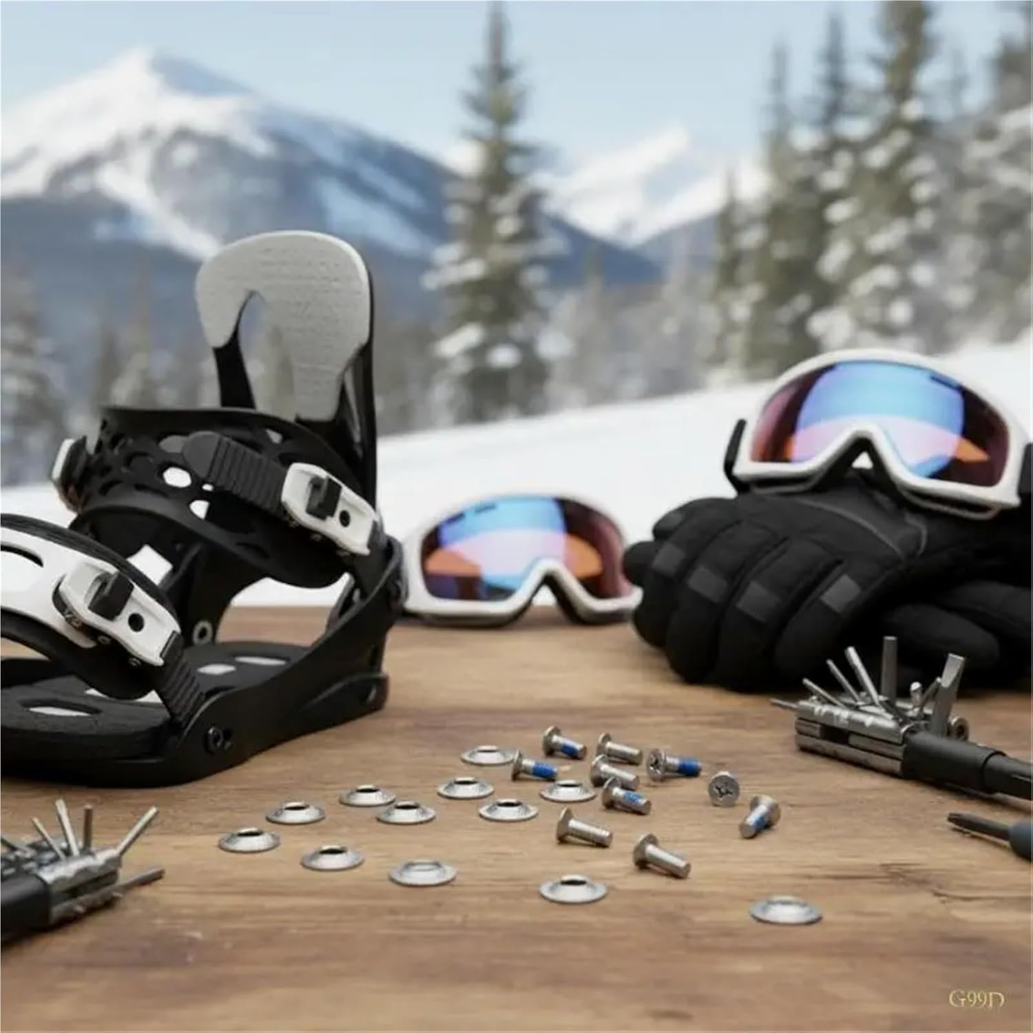 Snowboard Binding Screws High Strength Snowboard Fastener Screws, Corrosion Proof for Extreme Weather