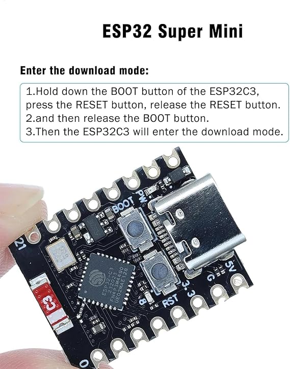 ESP32 Development Board, ESP32-C3 Development Board - Mini ESP32-C3 Development Board | Low Power Consumption ESP32 Microcontroller Development Board ESP32 Microcontroller Development Board