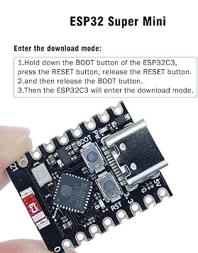 ESP32 Development Board, ESP32-C3 Development Board - Mini ESP32-C3 Development Board | Low Power Consumption ESP32 Microcontroller Development Board ESP32 Microcontroller Development Board