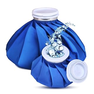 Ice Bags for Injuries, 3rd Gen Reusable Ice Packs, Hot & Cold Therapy Pain Relief, Ice Bag No-Leak & Waterproof, Traditional Ice Pack, Versatile & Durable, Blue (6 in + 11 in) - Amazon product rated Grade A