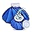 XIAEQOH Ice Bags for Injuries, 3rd Gen Reusable Ice Packs, Hot & Cold Therapy Pain Relief, Ice Bag No-Leak & Waterproof, Traditional Ice Pack, Versatile & Durable, Blue (6 in + 11 in)