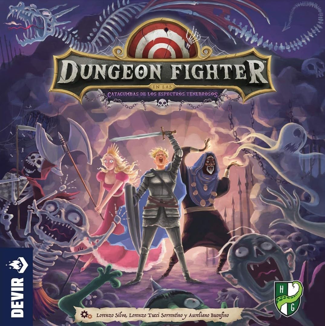 Devir - Dungeon Fighter: Katakumby Mrocznych Wraith, Gra Planszowa, Gra Planszowa z Przyjaciółmi, Strategia, Wiek +8 (BGDUFCASP)
