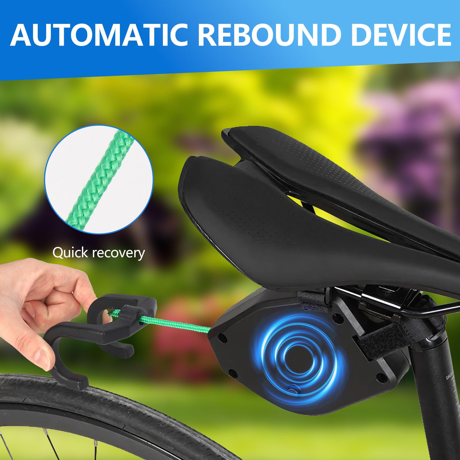 GuKKK Corda da Traino Bici 2.5M Retrattile per Bicicletta MTB Genitore Bambino