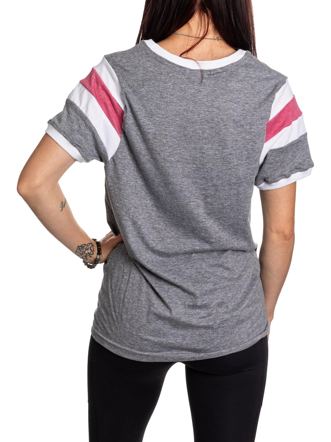 Calhoun NHL Ladies Loose Fit Varsity Style Retro Lounge T-Shirt (New Jersey Devils, Small)