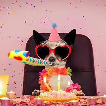 LARDUX 12 Stück Mini partyhüte für kuscheltiereKegelhüte für Geburtstagspartys für StofftiereTier-Geburtstagsdekorationen für Kinder und Erwachsene keine Montage erforderlich wiederverwendbar.