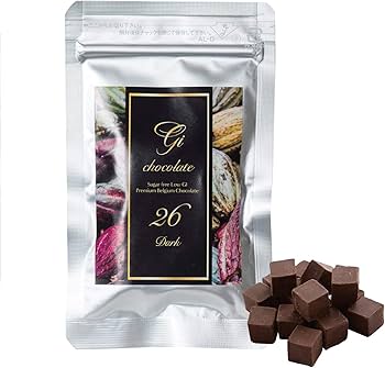Amazon | Gi26 低GIプレミアムベルギーチョコレート ダーク 20g × 15袋