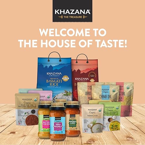 Miniatura 6 de Khazana Garbanzos orgánicos de 7 libras, granos de garbanzo, sin OMG, sin gluten y kosher, auténticas lentejas de la India