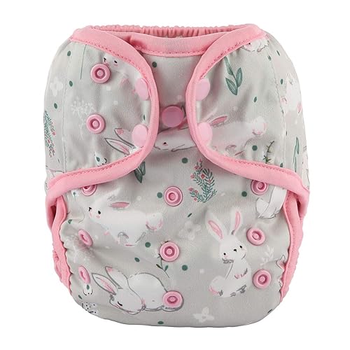 Miniatura 12 de Pañal de tela para bebé, tamaño único, reutilizable para niñas (cactus flamenco)