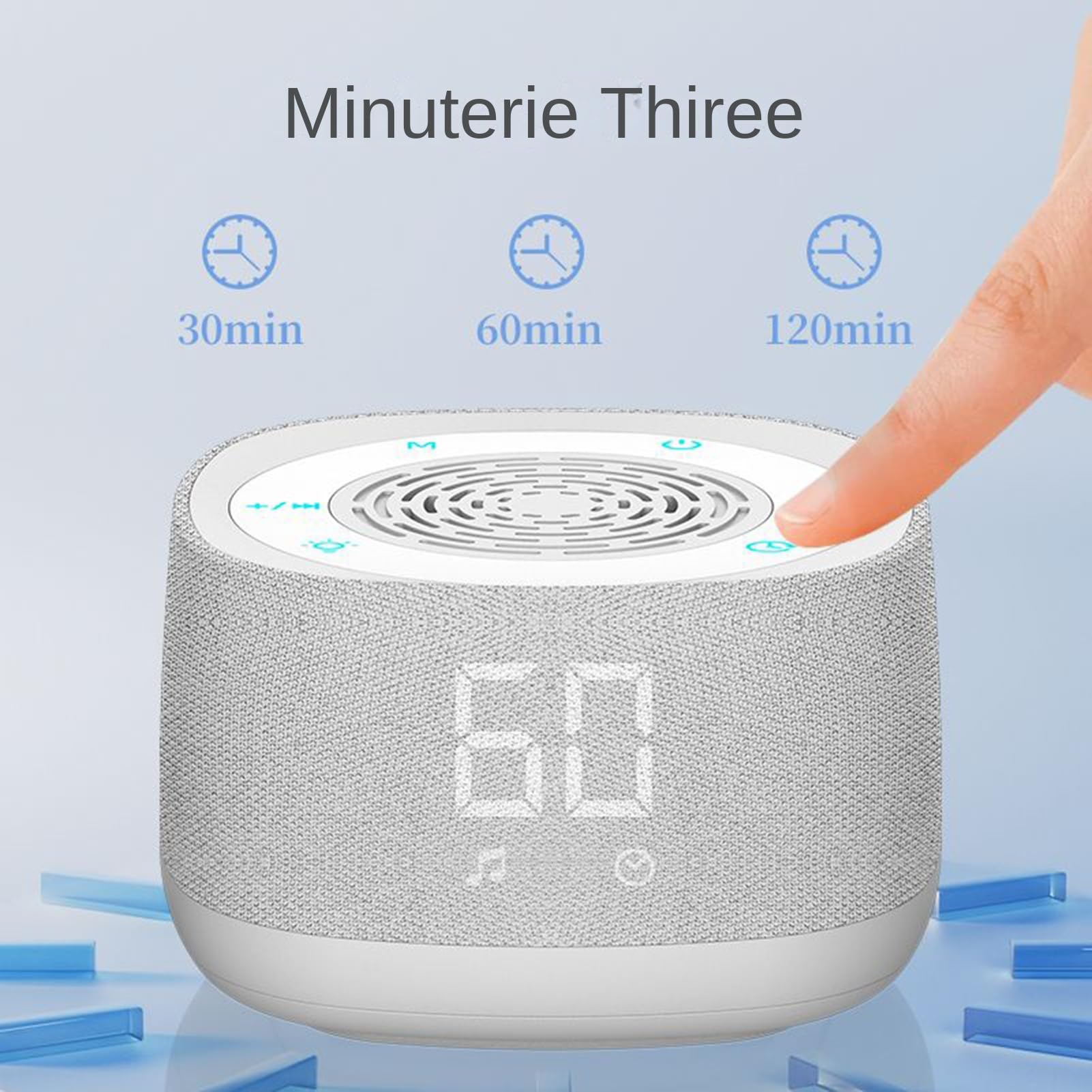 Máquina De Ruido Blanco Dispositivo Inalámbrico De Ayuda Para Dormir | Generador De Ruido Blanco Para Dormir Para Padres Primerizos Viajeros Profesionales Ocupados Meditación Yoga Hogar Hotel
