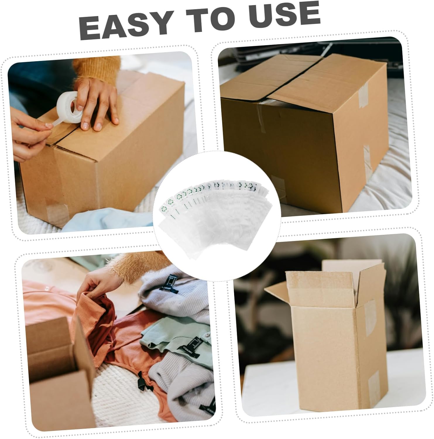 100pcs Inflatable Air Packaging Bags Shockproof Buffer Bags for Safe Shipping and Storage Fillers for Boxes Goods Protection