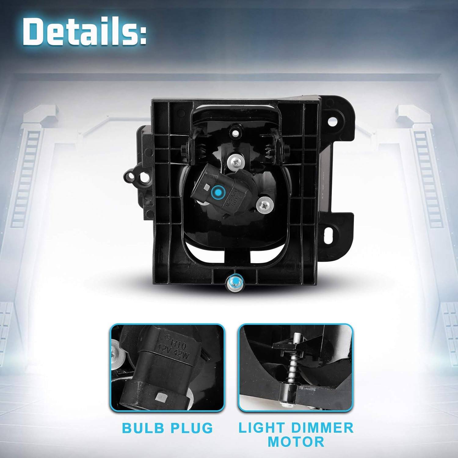 Fog Lights Fit for Ford Ranger 2004 2005 (not fit STX models) with Bulbs H10 12V 42W Fog Lamps Assembly- 1 Pair (Clear Lens)