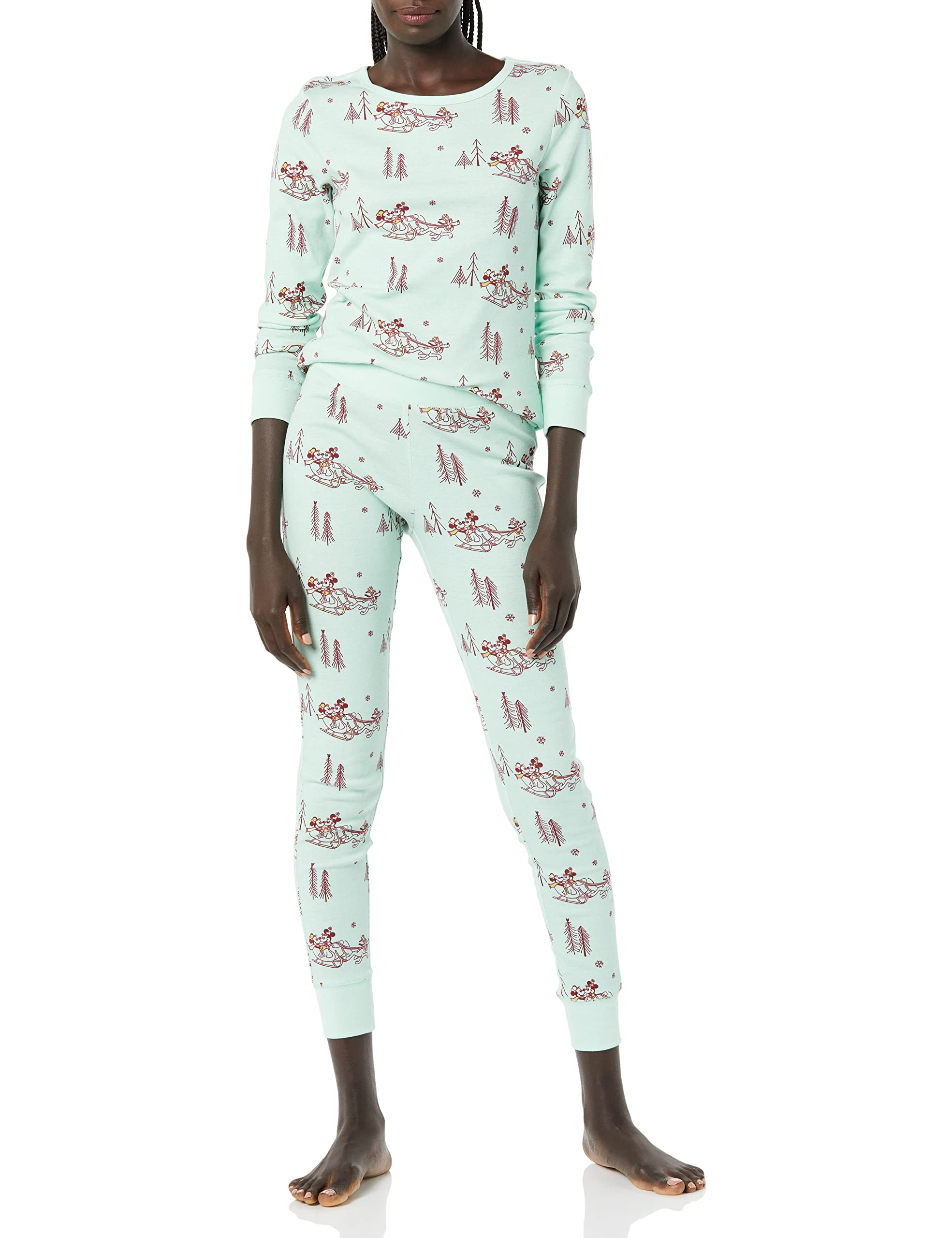 Amazon Essentials Disney | Marvel | Star Wars Set di Pigiama da Notte Attillati in Cotone Donna