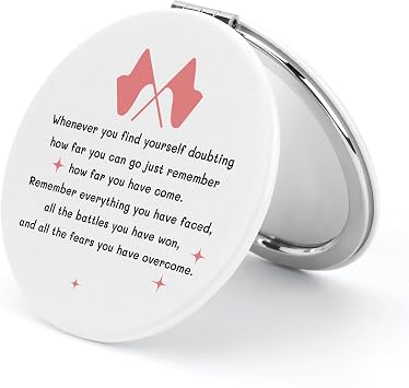 Color Guard Gifts Colorguard Gifts Compact Mirror Color Guard Team Inspirational Gift for Women Daughter Teens Marching Band Instructor Senior Encouragement Gift Makeup Mirror for Birthday