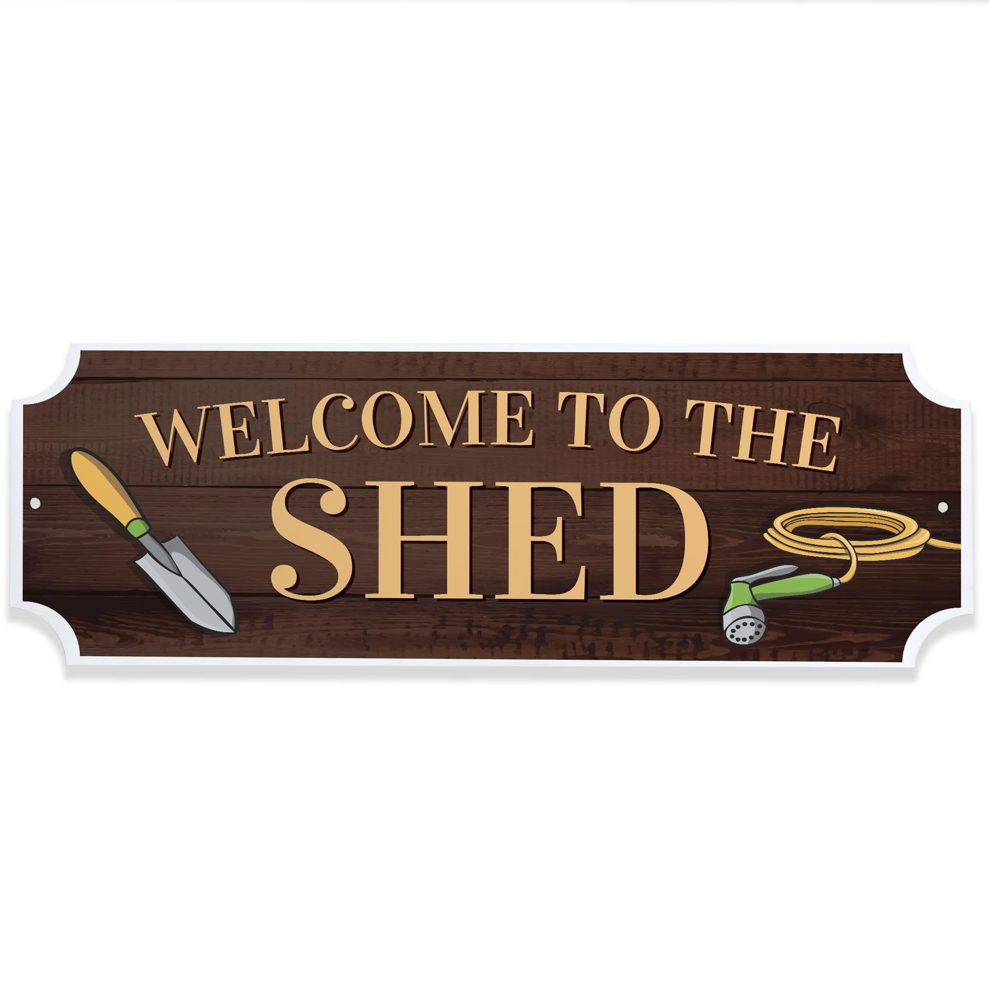 Red Ocean Garden Sign For Outside Welcome To The Shed Sign Novelty Garden Summer House Yard Wall Sign Gift For Men Shed Plaque
