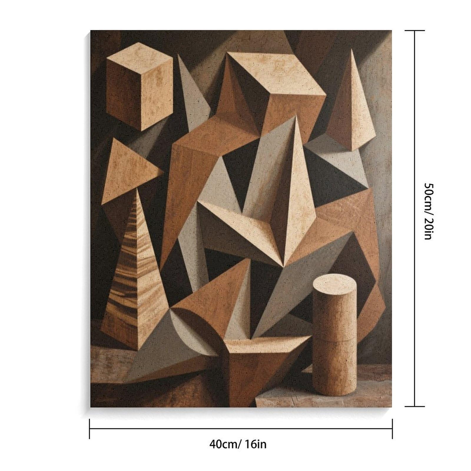 KOAYUBFC Geometrie Malen nach Zahlen Kit für Erwachsene Anfänger Erwachsene Malen nach Zahlen Kits auf Leinwand DIY Acryl Ölfarben Malerei mit Pinseln für Geschenk Home Wall Decor