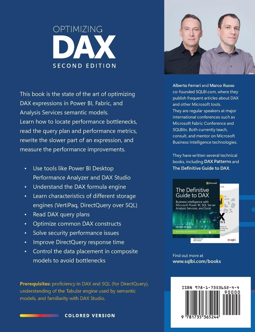 Optimizing DAX: Improving DAX performance in Microsoft Power BI and Analysis Services (color)