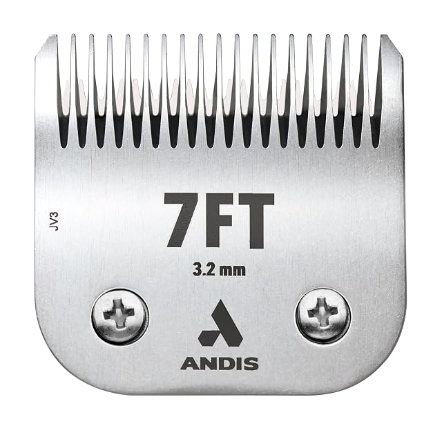 Andis, CeramicEdge 560208, Cuchillas para cortador N.º 7FT 24T superior / 17T inferior, acero inoxidable