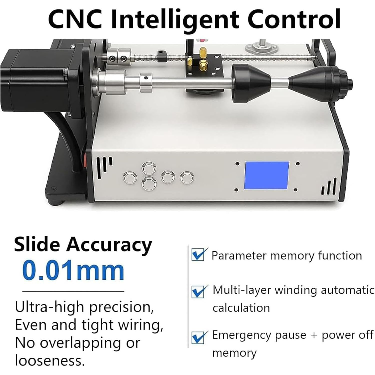 Automatyczna maszyna do nakręcania kabli z ekranem LCD Cyfrowa pamięć Precision Spacing 120-900 RPM Prędkość Regulowana dla taśm z metalowego drutu