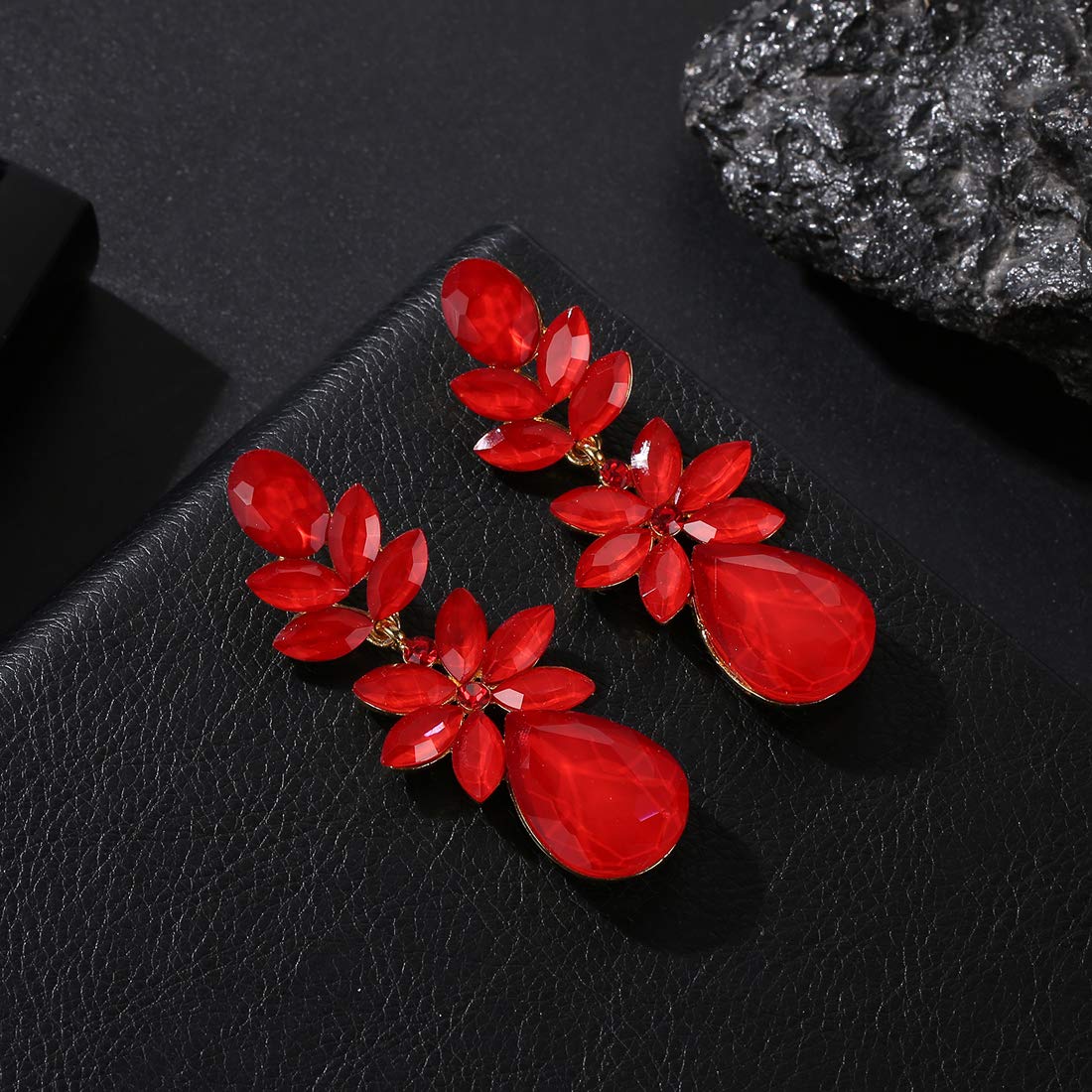 AAA CZ Floral Drop Earrings For Women