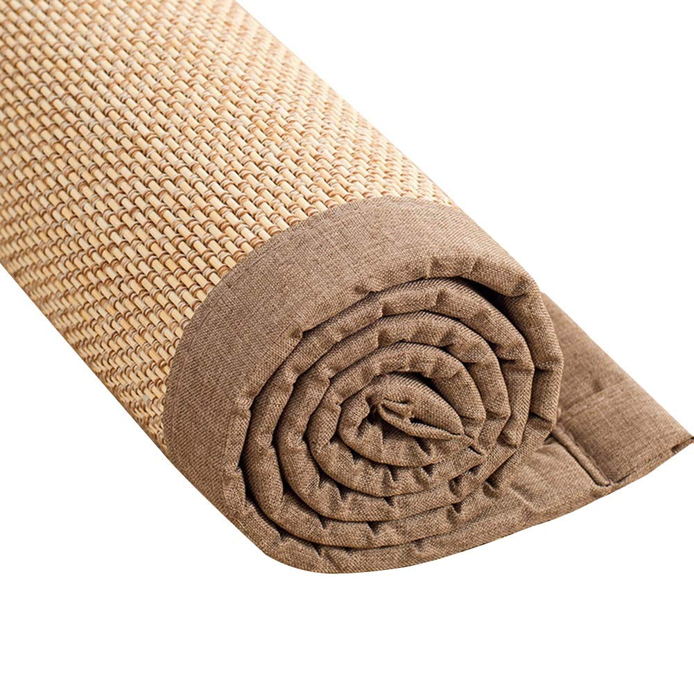 Tapis anti slip épais en bambou mat de yoga pour sol et salon
