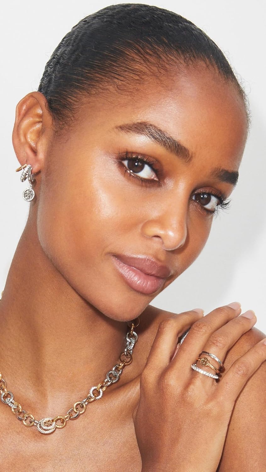 Tory Burch Women's Icon Pavé Stacking Ring