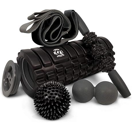 5 in 1 Deep Tissue Massage & Myofascial Release Foam Roller Set