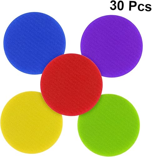Miniatura 6 de 30 unidades de calcomanías circulares de colores adhesivos circulares de colores alfombra redonda para aula alfombra extraíble alfombra de piso