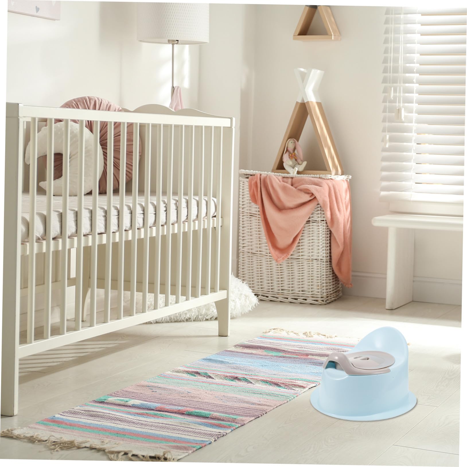 Abaodam Inodoro de Entrenamiento Portátil Orinal Infantil de Plástico Ligero y Cómodo para Niños Pequeños Adecuado para Viaje y Uso en Baño