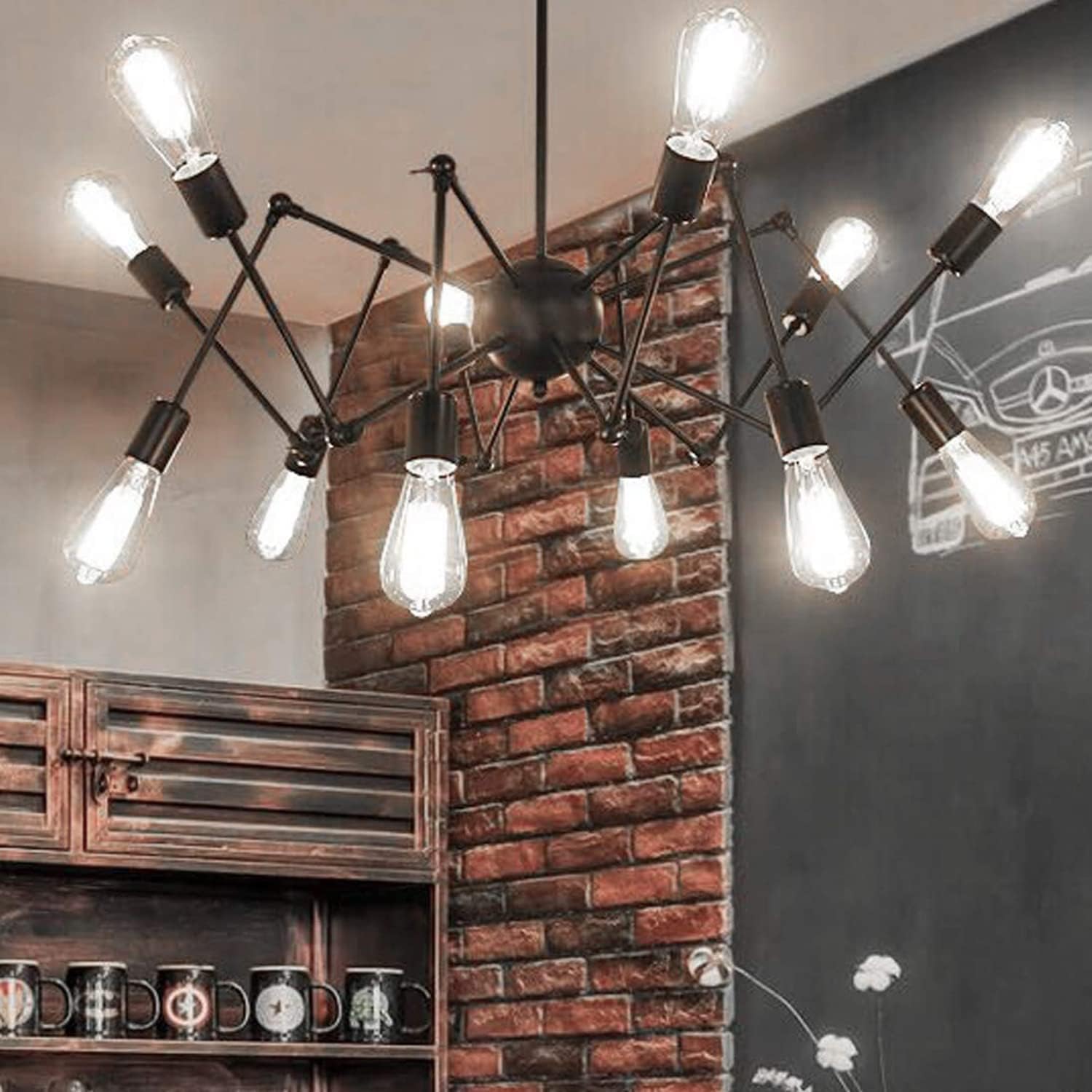 16 Pack ST19 LED Edison Bulb, 5.5W (60W Equivalent) 500LM CRI 95+, Non-Dimmable, 4000K Cool White, E26 Medium Base, Vintage Filament, Clear Glass, Standard Type A Lamp, for Kitchen, Bathroom, Bedroom