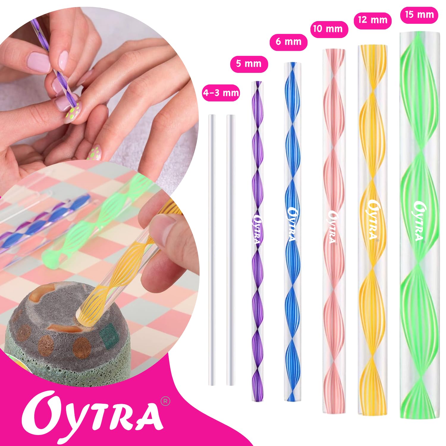 Oytra Mandala Dotting Tool Set 13 Piece for Clay Modelling Nail Art Sculpting Shaping Lippan Acrylic Stylus Tools for Painting Sculpture Pottery Craft 4