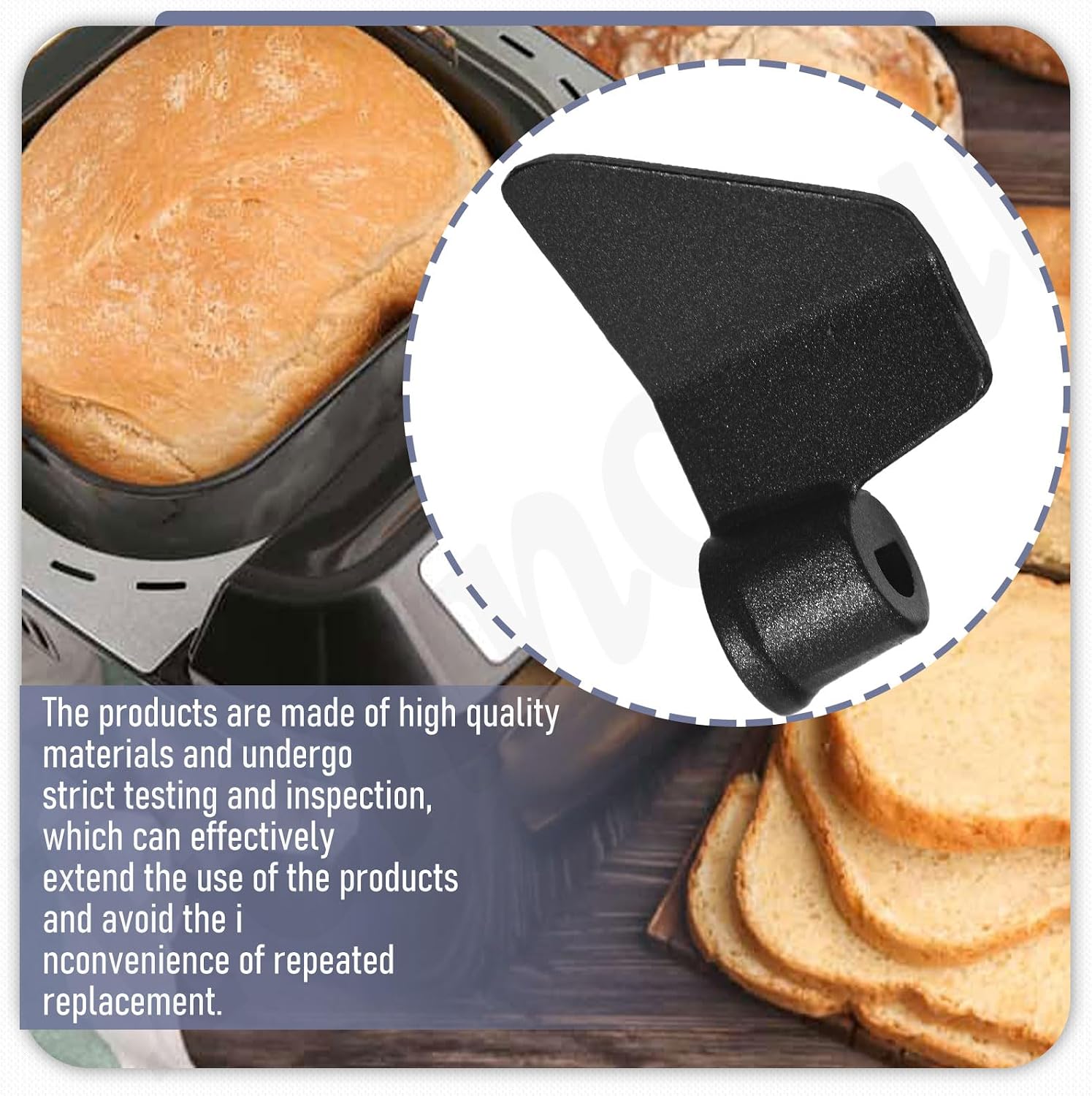 CBK-110KP Kneading Paddle Replacement Compatible with Cuis-inart Bread Machine Fits CBK-110P1 AHS15AB-PW 3066 3067 KF329 KF140 3093 3094 3111 3112