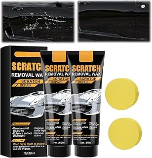 2 Set 2026 Upgraded Car Scratch Removal Wax, Scratch Remover for Vehicles Deep Scratches, Car Scratch Remover Kit with Sponge for Car Paint Polishing & Repair