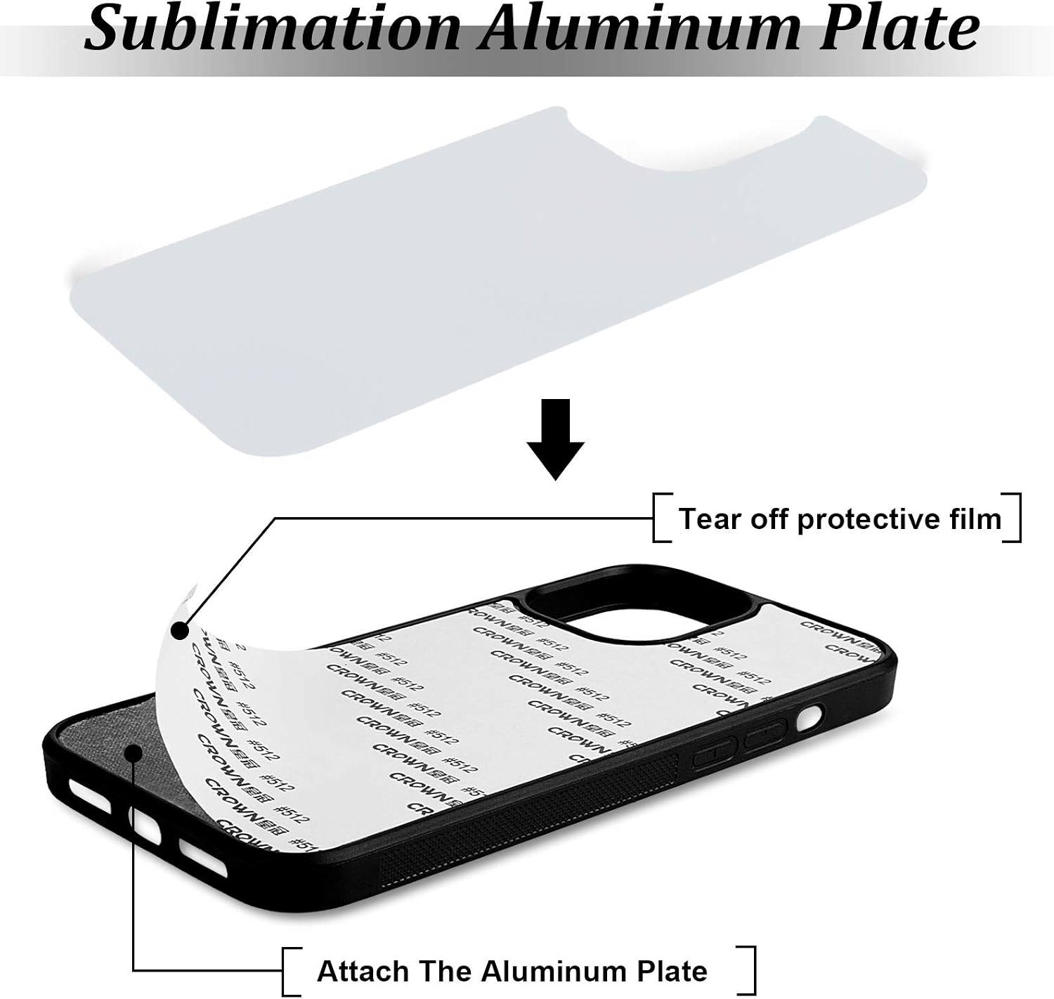 Konohan 6 Pieces Sublimation Blank Phone Case Cover Blank Printable Phone Case for DIY Customize Heat Press Rubber Protective Case (Compatible with iPhone 13) image 2
