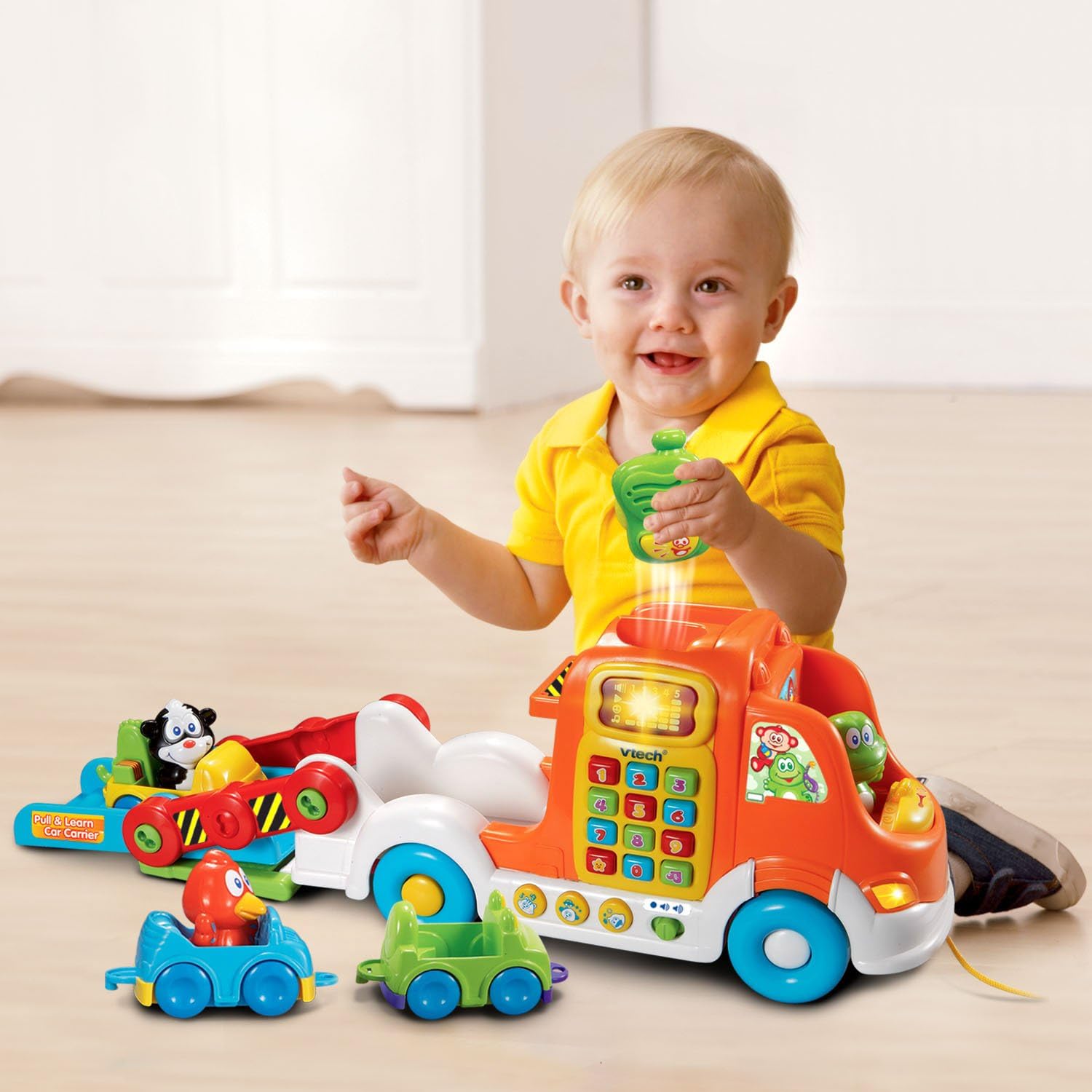 VTech Pull & Learn Car Carrier (Frustration Free Packaging)