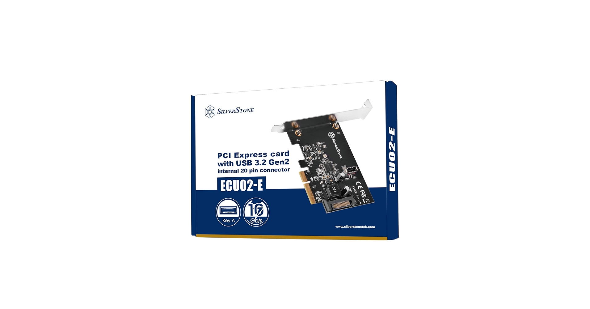 SILVERSTONE　インターフェイスカード SST-ECU02-E [USB3.2 Gen2] ECU02-E