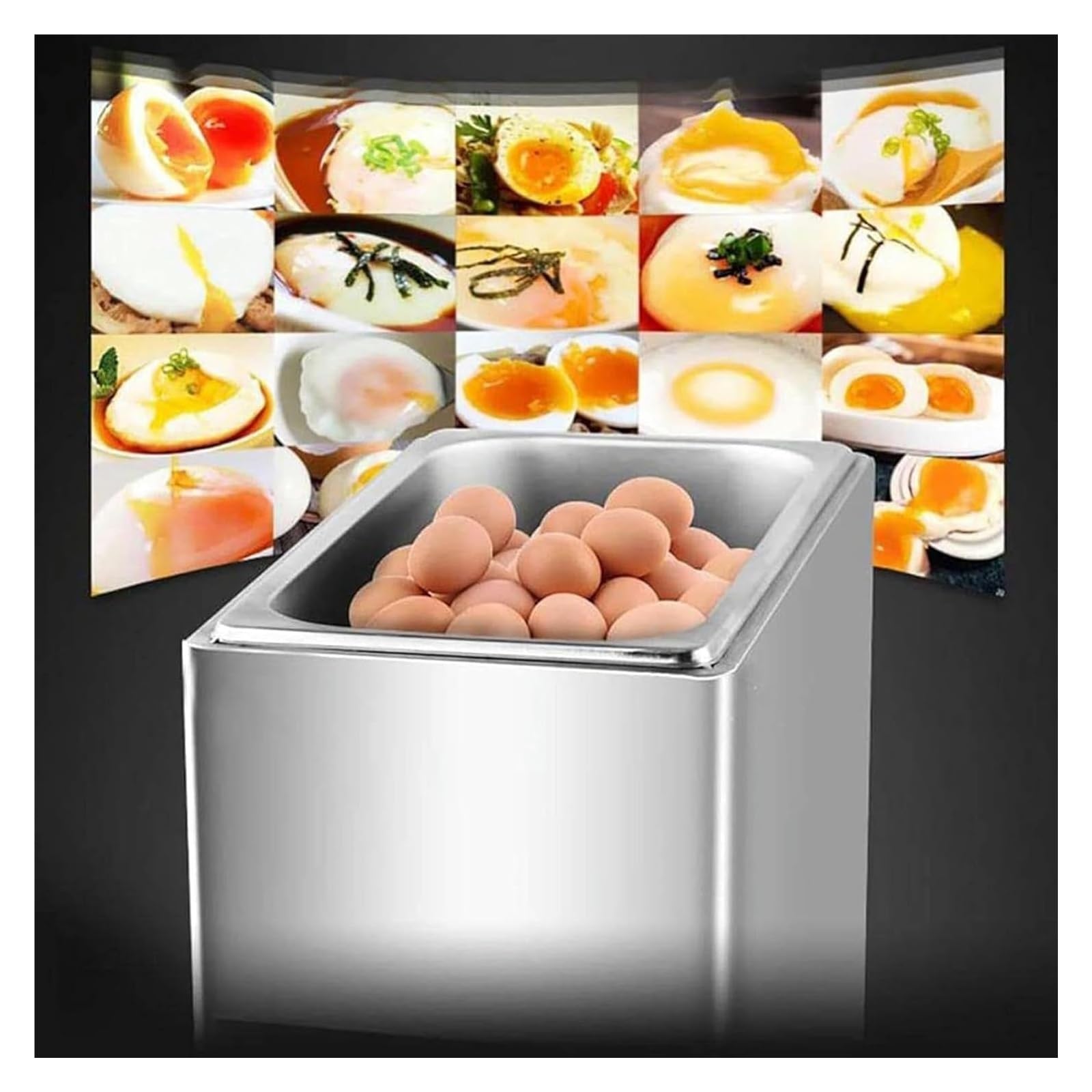 50 cuochi per uova a molla commerciali cuochi per uova a molla a caldo smart 9L cuochi per uova a molla a grande capacità cotti cotti di tipo soft-boiled intere uova bollite, per Snack bar, tribunali