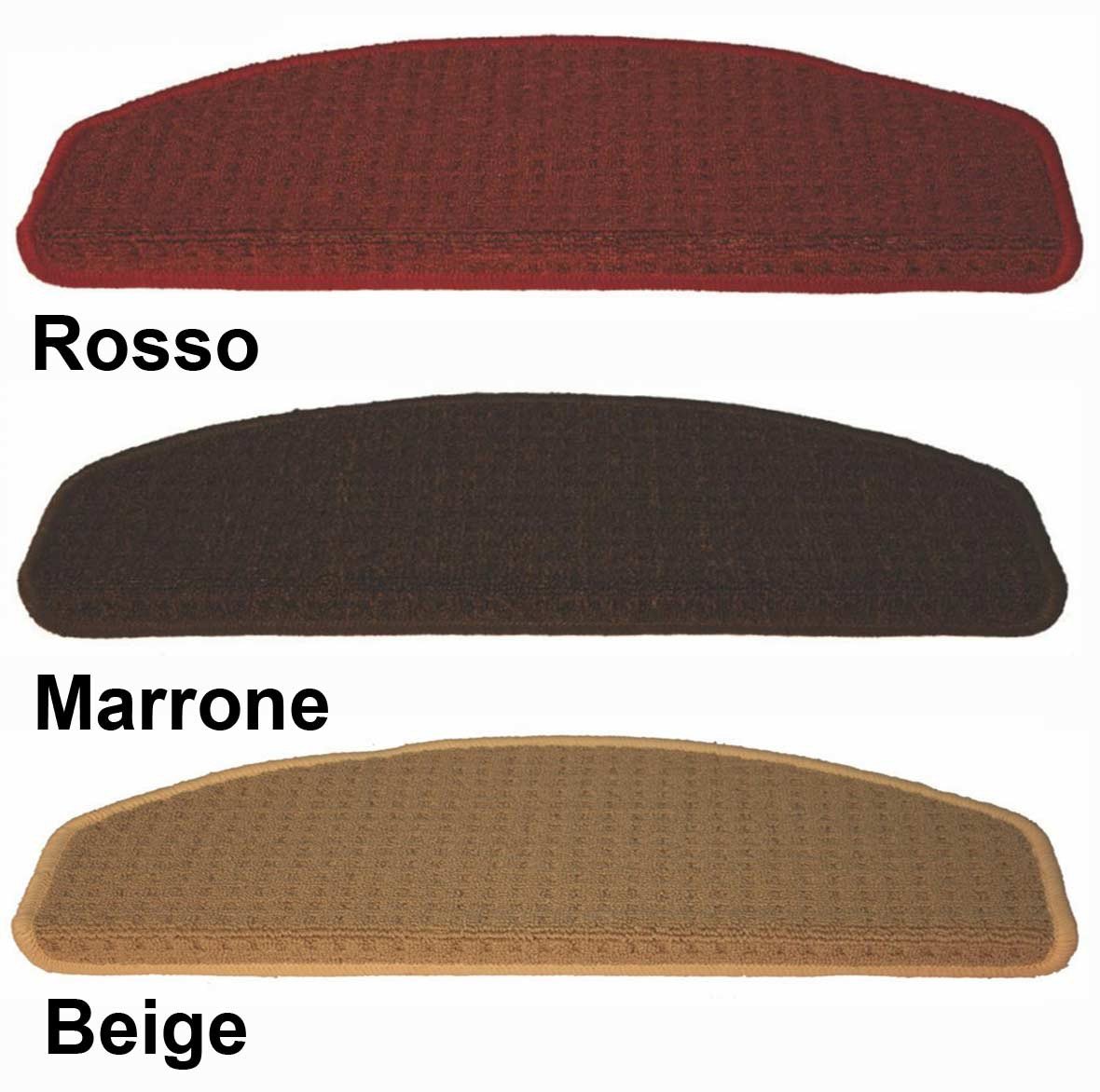 Casatessile Coprigradino Kopenhagen Mezzaluna, Beige, 25x64 Cm, Autoadesivo, 1 Pezzo