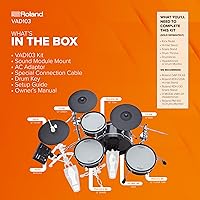 Vista 7 de Roland VAD103 V-Drums Kit de batería de diseño acústico electrónico de 4 piezas con carcasas de poca profundidad
