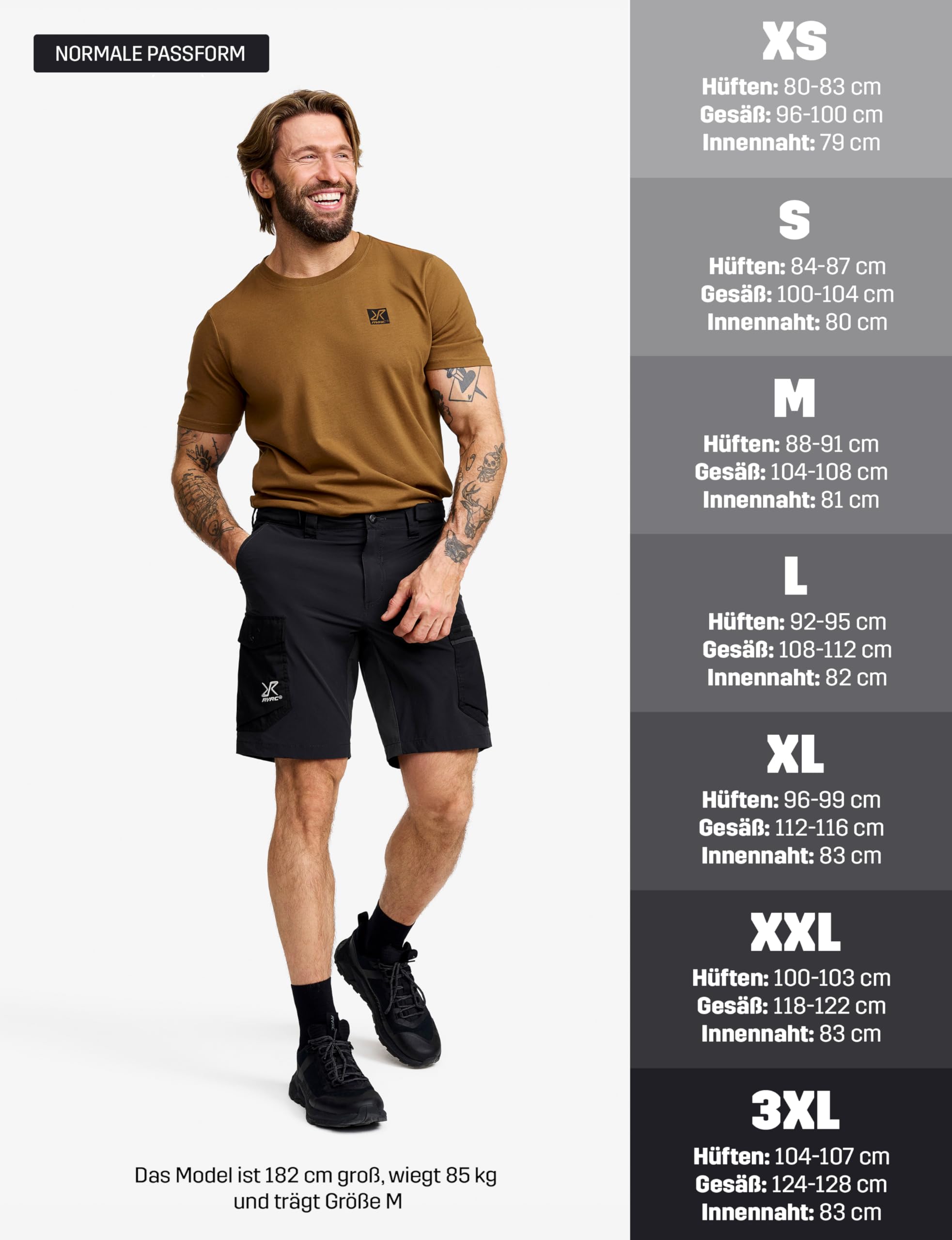 RevolutionRace Rambler Lightweight Pro Shorts für Herren, Leichte Kurze Hose und Wandershorts für Herren