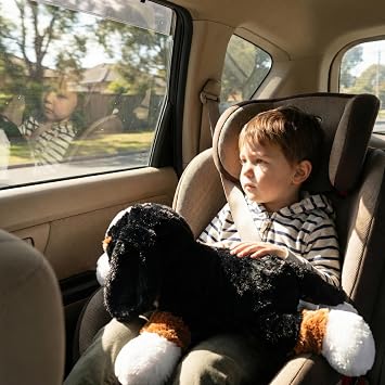 WEIGEDU Large Dog Stuffed Animal Plush Toy Soft Lying Bernese Mountain Puppy Hugging Pillow Gift for Kids Boys Girls Birthday Room Decor 20 Inch