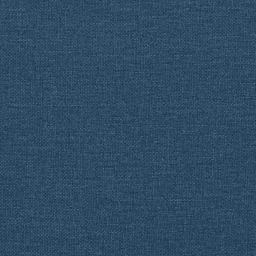 Divano Chesterfield 3 Posti Blu Tessuto | Schienale profondo, braccioli arrotolati, seduta imbottita, gambe robuste, capacità 110 kg per sedile