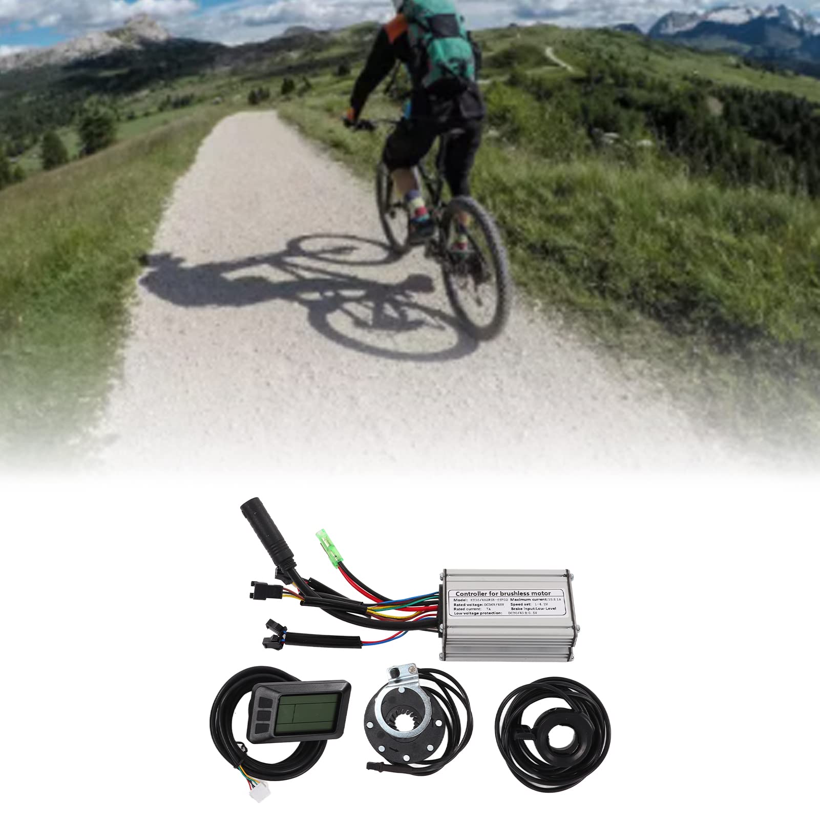 KT 22A Electric Motor Controller Kit – 36V/48V 500W Brushless, LCD4 Display, 130X Throttle & 8C Brake Sensor For E-Bike Conversion