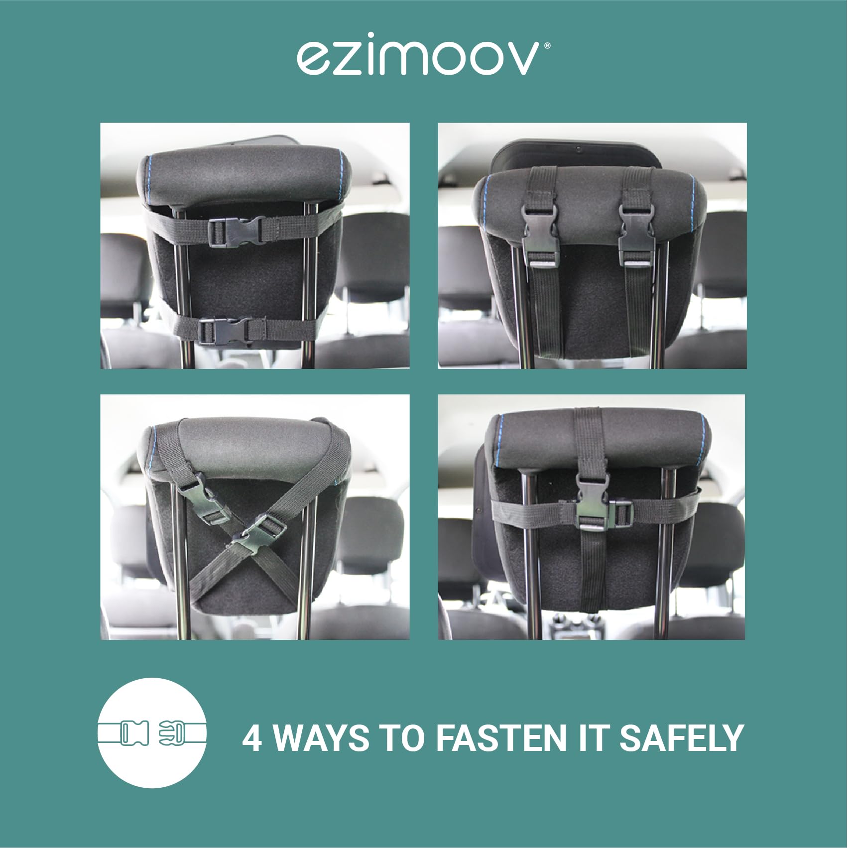 Ezimoov, Rear seat baby car mirror, Remote control LED light, Rear view mirror to see your child safely, recycled packaging - Image 4
