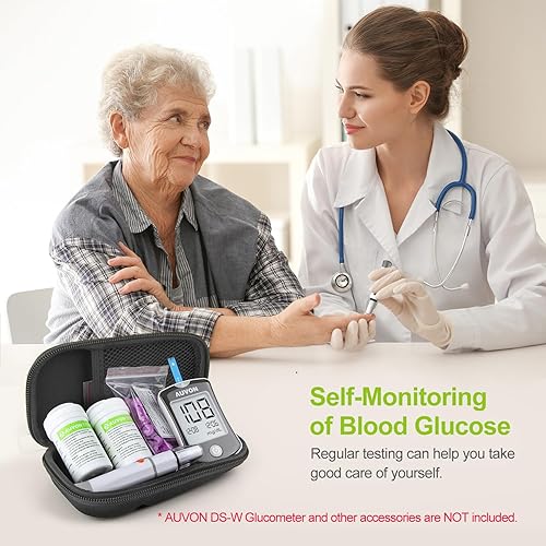 Vista 6 de AUVON Tiras reactivas de glucosa en sangre DS-W para uso con medidor de prueba de azúcar para diabetes AUVON DS-W