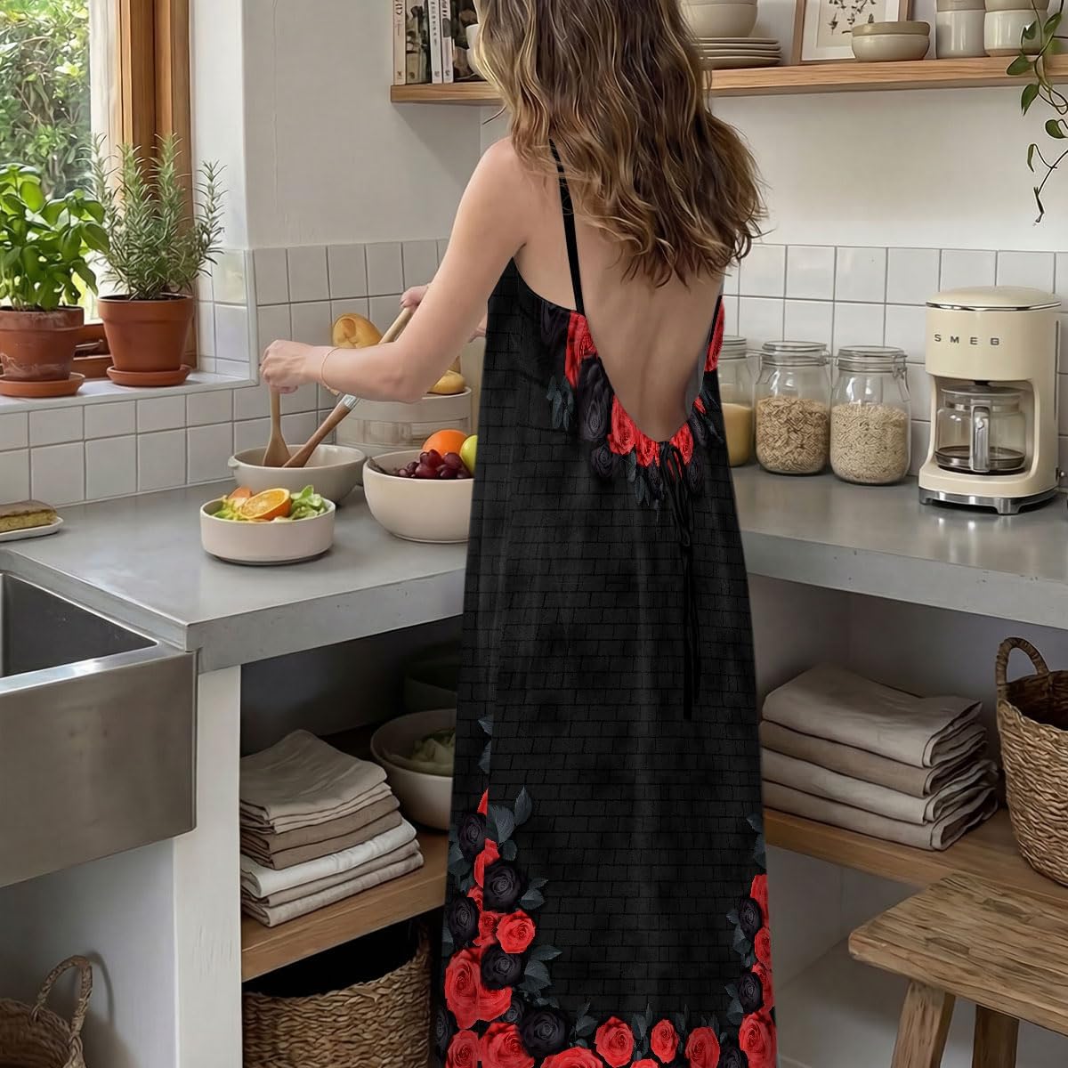 Joymade Personalized Backless Cami Maxi Dress