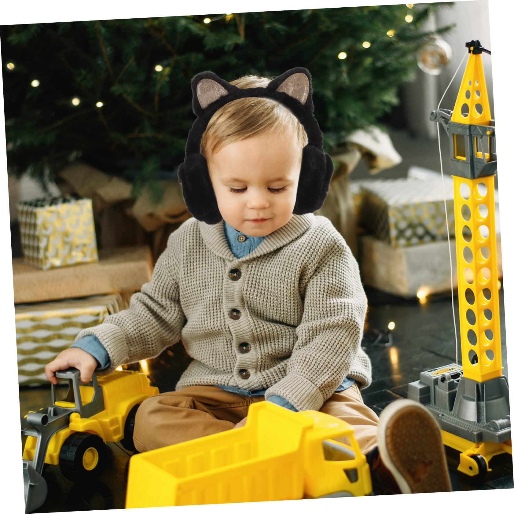 Didiseaon Adorable Cat Ear Earmuffs for Boys Winter Boys and Girls Ear Warmer Plush Outdoor Muffs