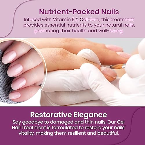 Miniatura 7 de Mia Secret Tratamiento de uñas de gel con vitamina E y calcio, 0.5 onzas líquidas, esmalte de uñas de gel con vitamina E y calcio, gel de reparación